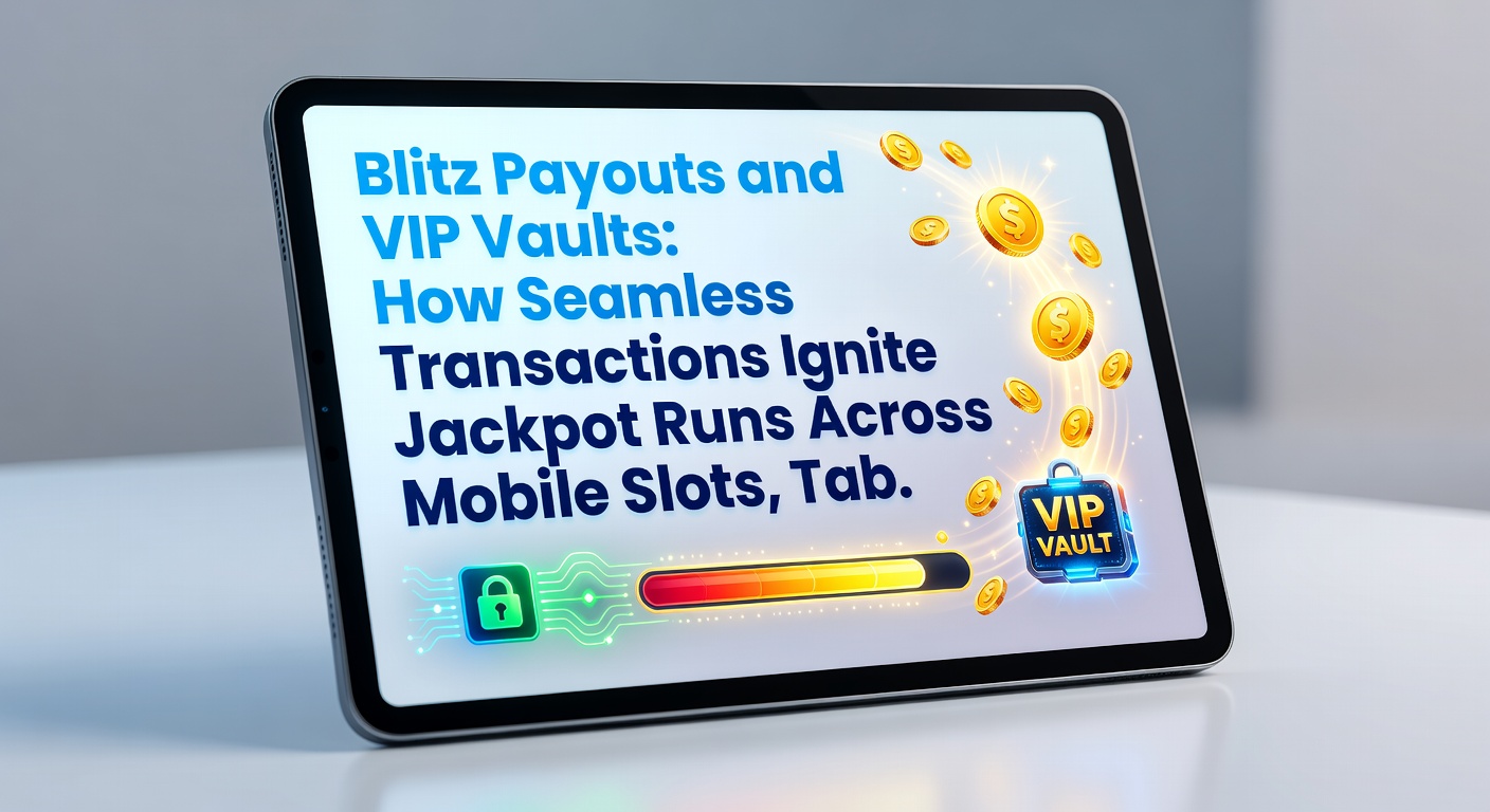 Detaillierte Darstellung eines VIP-Tresors, der sich öffnet und Münzen in Mobile Slots regnen lässt, umgeben von Tischspielen und Live-Dealer-Screens